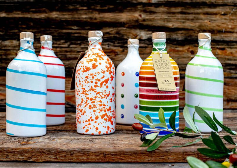 Frontoio-muraglia-Itaalia ekstra-neitsioliiviõli keraamilises “Rainbow” pudelis “Muraglia MEDIUM FRUITY” 500 ml (keskmiselt puuviljane)-gardek (1)